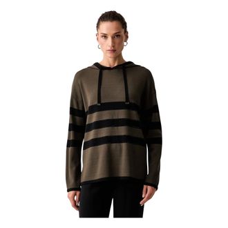 Joseph Ribkoff Felpa con cappuccio a righe - - Sweatshirts & Hoodies - Donna - Verde - XL