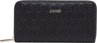 Liu Jo Grote Portemonnee met Rits - Dames - Portefeuilles - Zwart - ONE Size - Accessoires