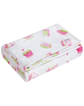 Laura Ashley Kids Plush Ultra Soft Plush Fleece-Reversible Throw Blanket