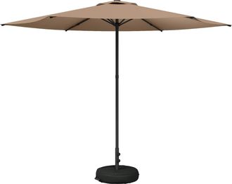 vidaXL Paraguas De Jard&iacute;n Con Base 300 X 300 Cm Poli&eacute;ster Rectangular Vidaxl