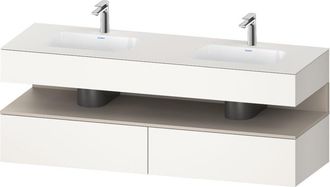 Duravit Qatego Lavabo Encastrado Con Base De Lavabo Consola, - Duravit