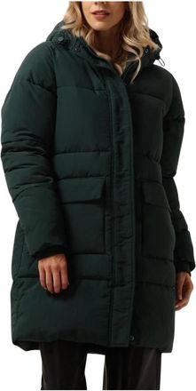 Notre-V Gewatteerde Parka Jas - Dames - Parka Jassen - Groen - XS - Leer - Jassen