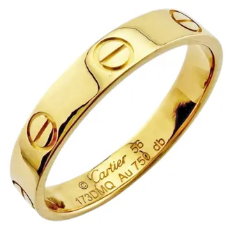 Cartier Love Yellow Gold (18K) Band Ring (Pre-Owned)