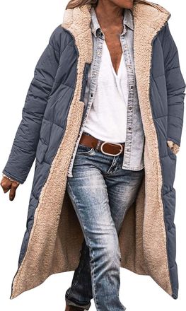 Generic winter jackets for women uk long waterproof jackets for women uk winter Winter Coats for Women UK Warm Fleece Lined Snow Coat Plus Size Overcoat Outer