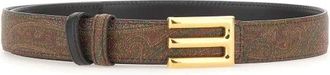 Etro Reversible Riem - Dames - Riemen - Veelkleurig - 80 CM - Katoen - Accessoires