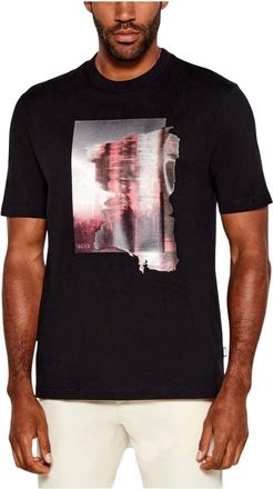 HUGO BOSS Hombre, Camisetas, Negro, Talla: XL