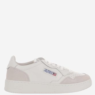 Autry Womens Sneakers Medalist Low Beige Leather Trainers