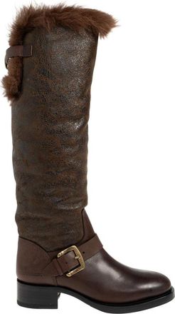 Dsquared2 Botas de tac&oacute;n de piel - Shoes - Mujer - Marr&oacute;n - 38 1/2 EU