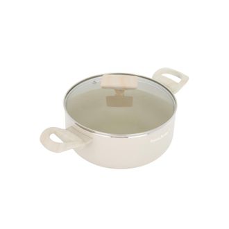 KASANOVA Casseruola 22 cm sabbia Cooking Therapy con coperchio