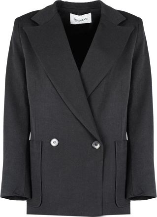 Silvian Heach Oversized Sportjas - Dames - Jassen - Zwart - Maat: L