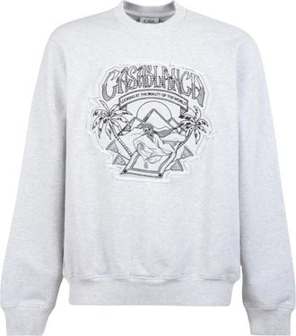Casablanca Felpa Classica con Applicazione Magic Carpet - - Sweatshirts & Hoodies - Uomo - Grigio - XL