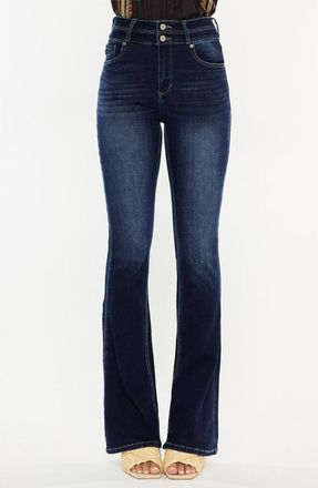 Kancan Gisella High Rise Bootcut Jeans in Dark Wash at Nordstrom, Size 26
