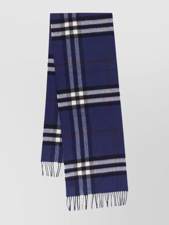 Burberry cashmere checked scarf