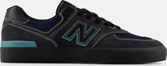 New Balance Mens Numeric 574 Vulc Shoes In Faded Black Teal