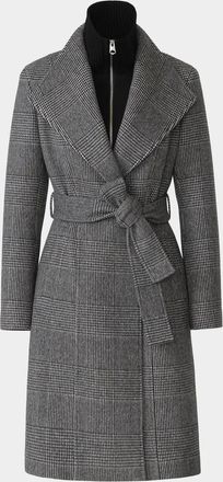 Mackage Norita Glen Check Wool Coat