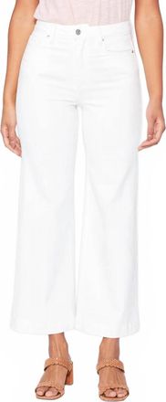 Paige Anessa Wide Leg Jeans In Light Ecru