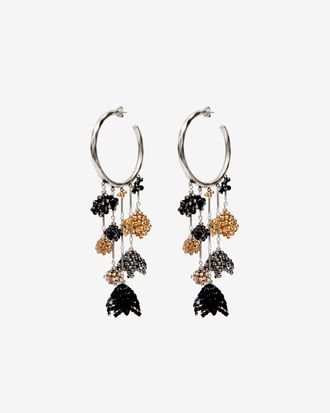 Isabel Marant Boucles DOreille Catalina - Femme - Anthracite-argent&eacute; - Isabel Marant