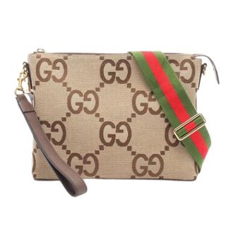 Gucci Pre-owned Vintage Canvas Messenger Bag - unisex - Gucci Vintage - Vintage Cross Body Bags - Beige - ONE SIZE - Pre-owned