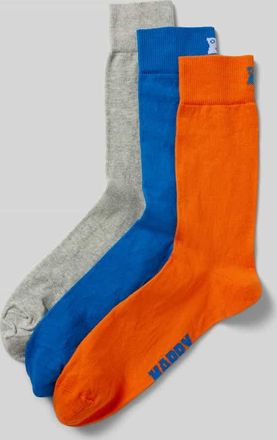 Happy Socks Socken mit Label-Print in Orange, Größe 41-46