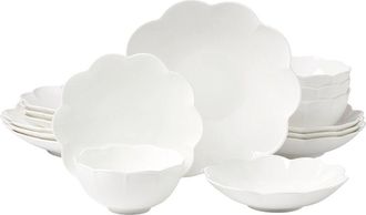 Lenox Studio 1414 Scallop 16Pc Dinnerware Set