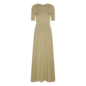 Marella Savina Longuette Jurk - Dames - Maxi kleedjes - Groen - L - Kleedjes