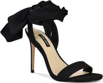 Nine West Maddie Stiletto Sandal in Black at Nordstrom, Size 6.5