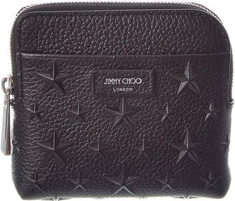 Jimmy Choo London Compact Zip Leather Card Case