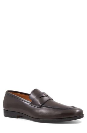 Bruno Magli Flex Apron Toe Penny Loafer in Brown at Nordstrom, Size 11.5