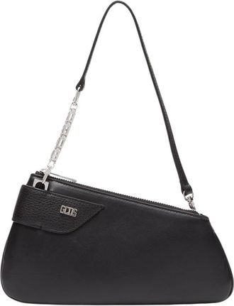 GCDS Comma Notte Schoudertas - Dames - Schoudertassen - Zwart - ONE Size - Leer - Tassen