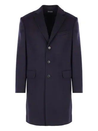 Ermenegildo Zegna single-breasted coat - Blue