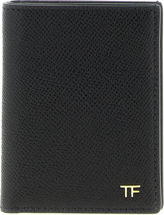 Tom Ford Foldable Card Holder Portafogli Nero-Uomo