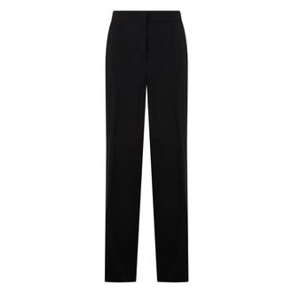 Alberta Ferretti High-Waist Straight Trousers - female - Alberta Ferretti - Straight Trousers - Black - M - Trousers