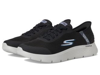Skechers Mens Hands Free Slip ins Go Walk Flex Hands Up, Black/Grey, 11 Wide