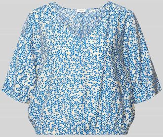 s.Oliver Red Label Relaxed Fit Blusentop aus Viskose-Mix in Hellblau Melange, Gr&ouml;&szlig;e 34