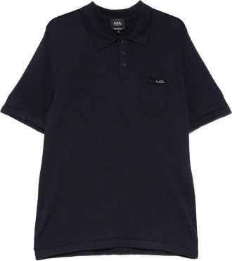 A.P.C. A. p.c. Gide Logo-embroidered Chest-pocket Polo Shirt