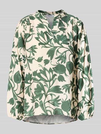 Zabaione Relaxed Fit Bluse aus Viskose-Mix Modell Lu44z in Dunkelgruen, Größe XXL