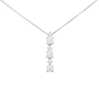 Tasaki Platinum Diamond Necklace