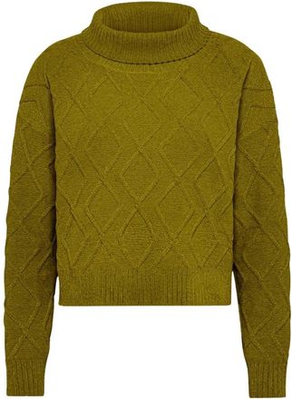 Roberto Ricci Design Velvet Volcano Knit - Dames - Coltruien - Geel - M - Polyester - Truien & Vesten