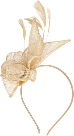 SOLUSTRE Fascinator Hat Headband, Feathered Flapper Bridal Headdress Headpieces Pillbox Hat Small Top Cap Hairband Hairpin for Women Tea Party Hair Accessory G