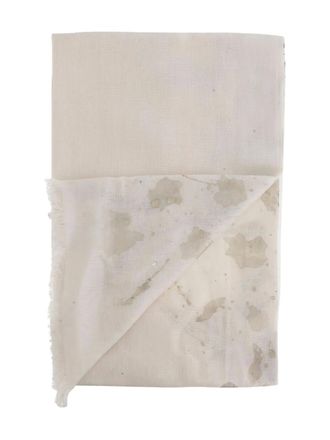 Faliero Sarti Sjaal met gerafelde afwerking - Beige