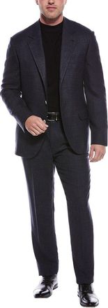 Brunello Cucinelli 2Pc Wool, Silk, & Linen-Blend Suit With Pleated Pant