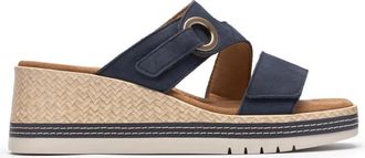 Clarks Kidiki Cove - Dames - Sleehakken - Blauw - 39 EU - Schoenen