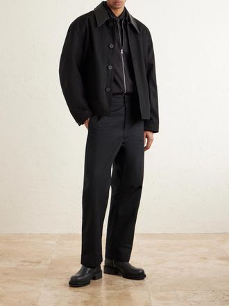 Jil Sander Straight-Leg Cotton Trousers