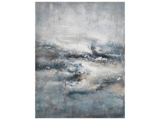 Schubiger M&ouml;bel Bild Abstrakt in Blau und Grau