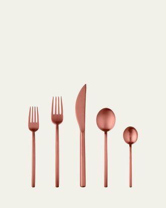 Mepra Bronze Linea Ice 5-Piece Flatware Set