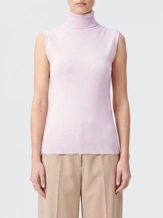 Sportmax Dolcevita slim fit senza maniche in pura lana vergine