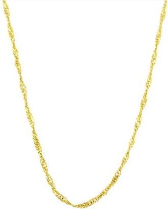 Pompeii3 10k Yellow Gold Singapore Chain Necklace (18 inches)