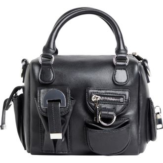 Cynthia Rowley Mini Leather Cargo Bag in Black at Nordstrom