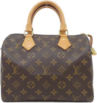 Louis Vuitton Monogram Marron Coated Canvas Boston Bag (Pre-Owned)