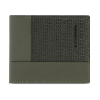 Piquadro Accessoires, Heren, Groen, ONE Size, Leer, Portemonnee met 5 Kaartsleuven en RFID-bescherming